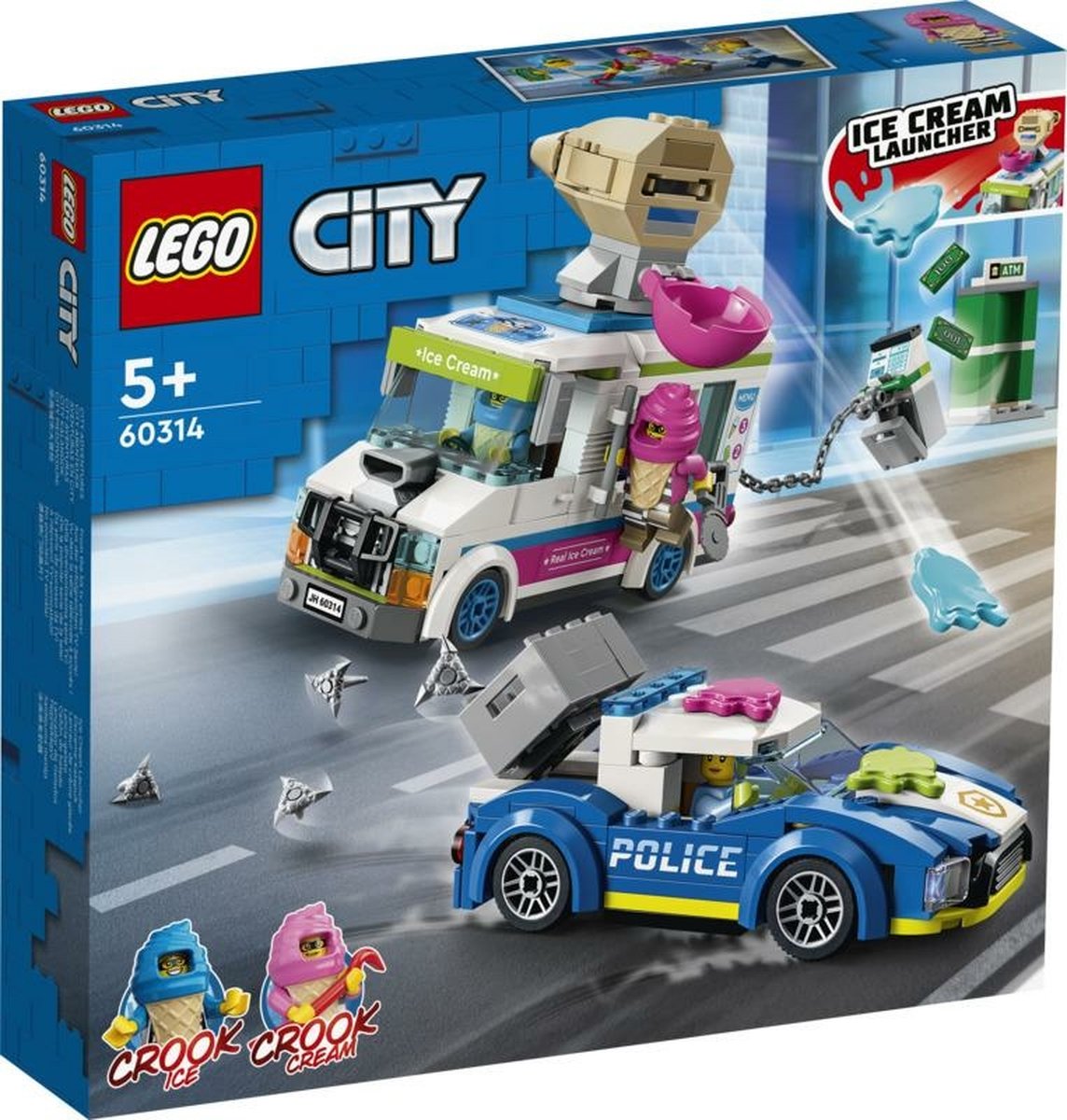Afbeelding van product LEGO 60314 City ijscowagen politieachtervolging