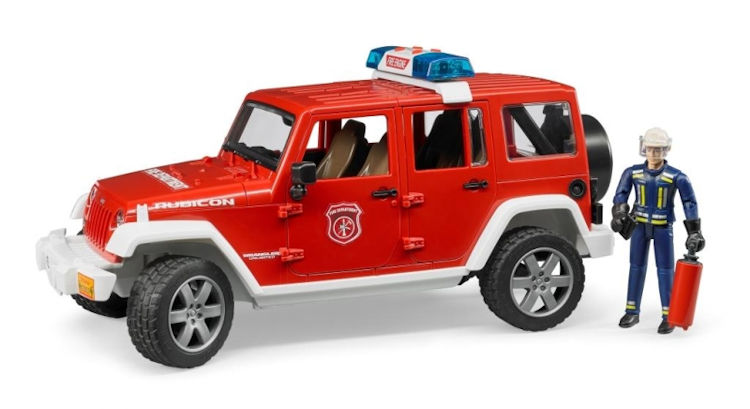Afbeelding van product BF 2528 Jeep Wrangler brandweer + speelfiguur