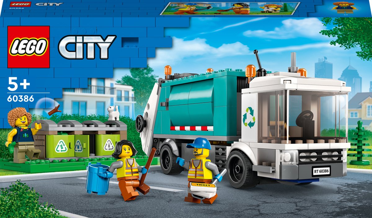 Afbeelding van product LEGO 60386 City Recycle vrachtwagen