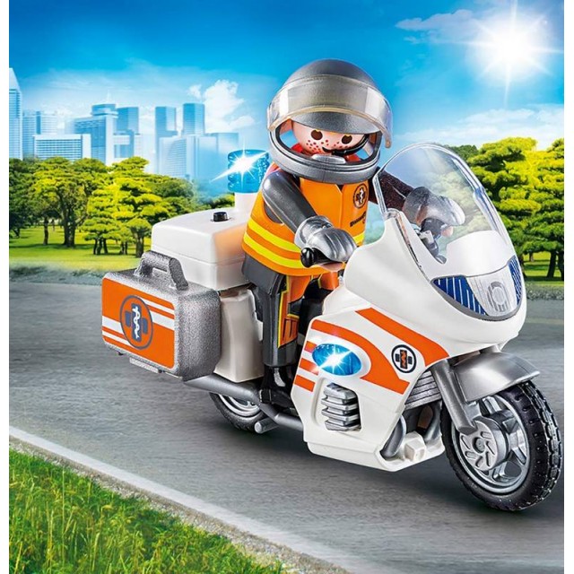 Afbeelding van product Playmobil 70051 Spoedarts op motor