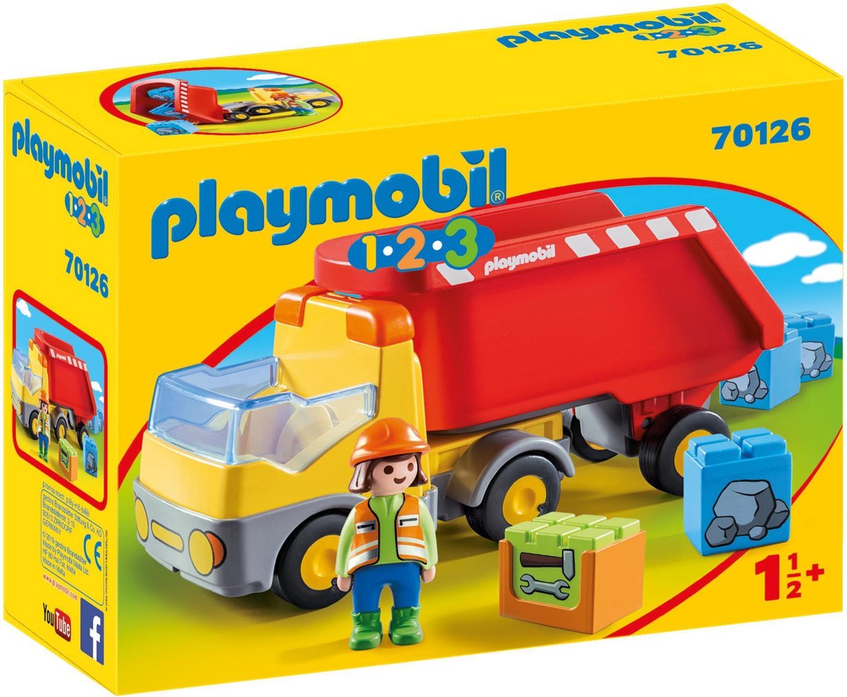 Afbeelding van product PLAYMOBIL  70126 1.2.3 Kiepwagen