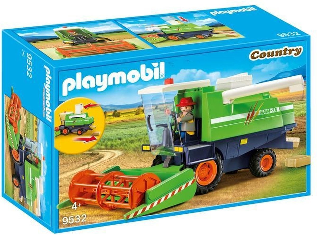 Afbeelding van product Playmobil 9532 Country maaidorser met figuur