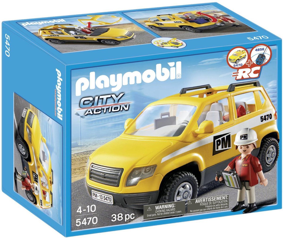 Afbeelding van product PLAYMOBIL 5470 Werfleider met voertuig