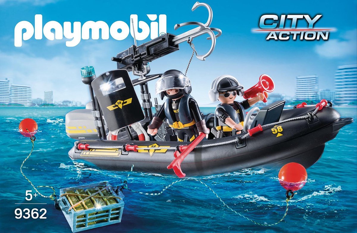 Afbeelding van product PLAYMOBIL 9362 City Action SIE-rubberboot
