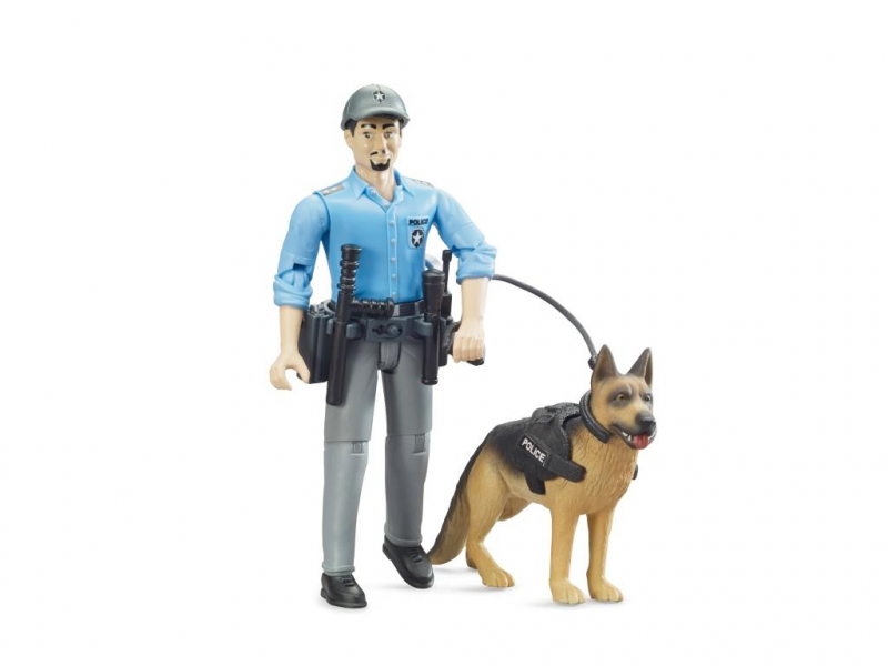 Afbeelding van product BF 62150 BWorld politie speelfiguur met hond