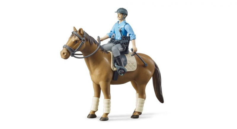 Afbeelding van product BF 62507 BWorld politie speelfiguur met paard
