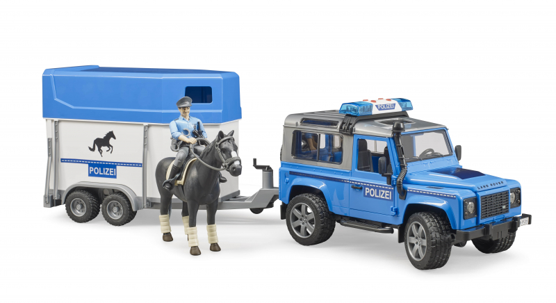 Afbeelding van product BF 2588 Politieset Land Rover + paardentrailer