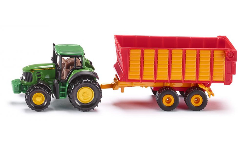 Afbeelding van product SK 1650 John Deere tractor met silagewagen